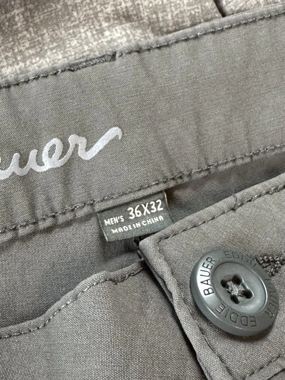 Eddie Bauer Mens Gray Lightweight‎ Active Fit Casual Pants 36 X 32 Gorpcore Y2K